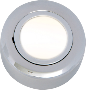 CRF02C IP20 12V L/V Chrome Cabinet Fitting Surface or Recessed (halogen lamp included)