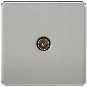 1G Coax Isolated Satin Chrome T03.923.BK