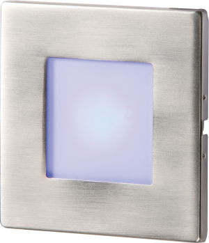 Stainless Steel Recessed LED Wall Light Single Blue