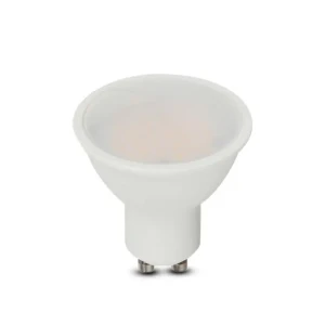 V-TAC VT203 5W GU10 Smooth Plastic Spotlight Samsung Chip - 6400K Day White (VT-205)