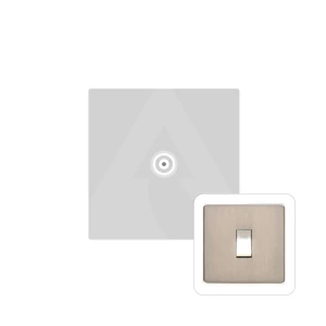 Tv Coaxial Non Isolated Satin Chorme R03.821.W