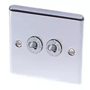 1G 2 Way Toggle (Mk) Satin Chorme R03.3400.SC