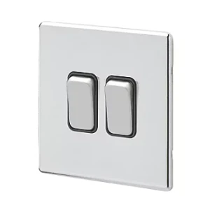 2Gang 2Way Sw Polished Chrome R02.810.PCBK