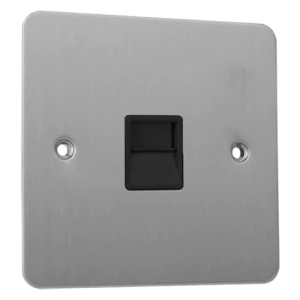 1G Rj45 Satin Chrome Y33.268.BK-RJ45