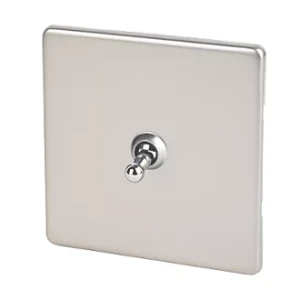 1G 2 Way Toggle (Mk) Satin Chrome T03.3400.SC