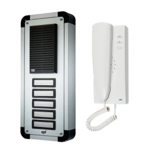 Easy Kit 5 Way Audio Door Entry Kit (2 Wire) Fush Mounted Panel