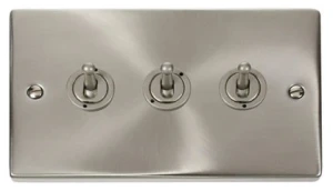 3 Gang 2 Way Toggle Satin Nickel Y05.2420.SN