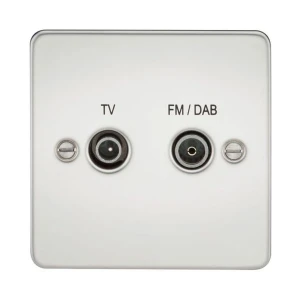 Tv/Fm Diplexed Polished Chrome R02.824.W-DIP