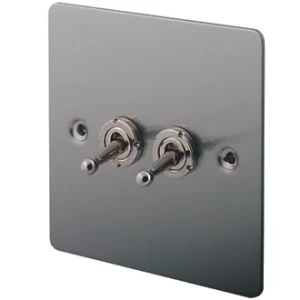 2 Gang 2 Way Toggle (Mk) Polished Chrome R02.3410.PC
