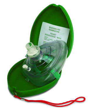 Maschera di ventilazione con custodia rigida
