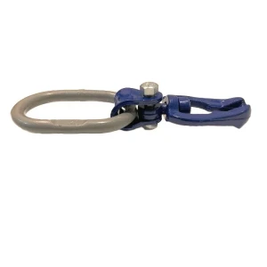 Zamek ślizgowy dwustronny obrotowy z ogniwem 8mm, klasa 100, (60kN)