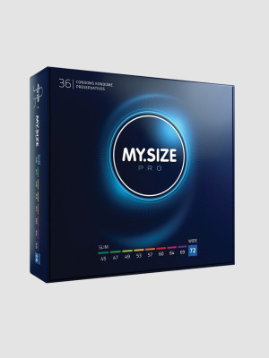 My.Size Pro Préservatifs Taille 72 Boîte de 36
