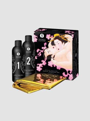 Shunga Gelée de massage Corps à Corps Oriental vin pétillant à la fraise