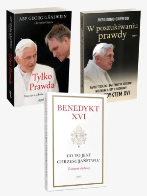 PAKIET 2023 Co to jest chrześcijaństwo + Tylko prawda + W poszukiwaniu prawdy. Abp Georg Gänswein