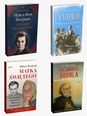 PAKIET 2023 Ulmowie + Ukryta w ranie serca Jezusa + Matka świętego + Św. Andrzej Bobola. Bohater Chrystusowy. ks. Jerzy Jastrzębski
