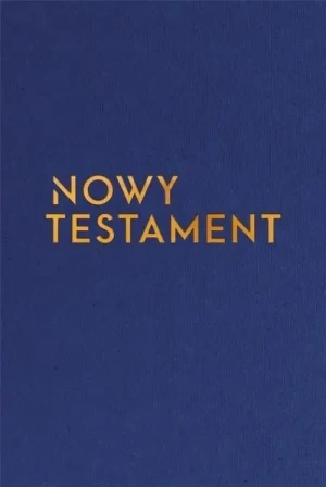Nowy Testament  z paginatorami. Złote tłoczenie.