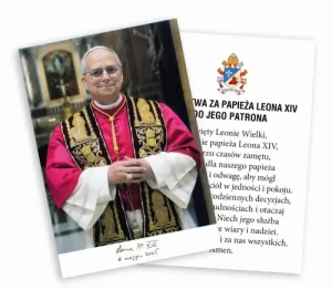 Obrazek z Papieżem Leonem XIV. Leon XIV