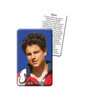 Karta św. Carlo Acutis.