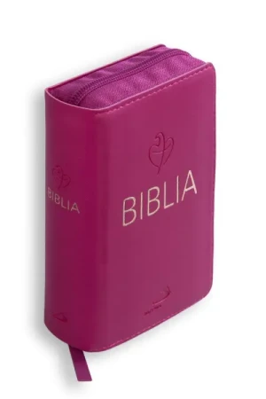 Biblia Tabor flex z zamkiem - Malinowa. Biblia Paulistów