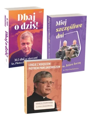 PAKIET 2026 Dbaj o dziś + Lekcje z ks. Piotrem Pawlukiewiczem + Miej szczęśliwe dni. ks. Piotr Pawlukiewicz