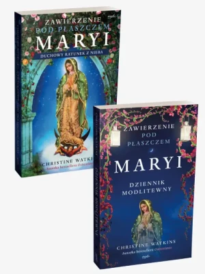 Pakiet 2 książek Zawierzenie pod płaszczem Maryi + Zawierzenie pod płaszczem Maryi. Dziennik modlitewny. Christine Watkins