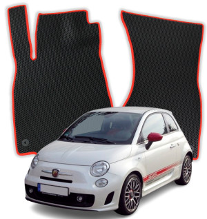 OMEVO EVA Dywaniki do Abarth 500 1 gen Hatchback 3 drzwi (2008-2023)