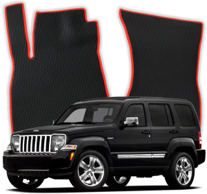 OMEVO EVA Dywaniki do Jeep Liberty 5-osobowy KK 2 gen SUV (2008-2012)