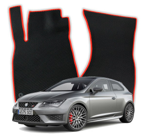 OMEVO EVA Dywaniki do Seat Leon wersja Angielska FR 3 gen Hatchback 3 drzwi (2012-2021)