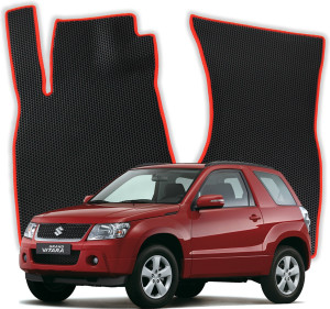OMEVO EVA Dywaniki do Suzuki Grand Vitara 2 gen SUV 3 drzwi (2005-2014)