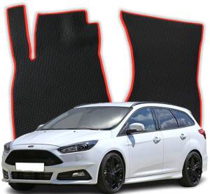 OMEVO EVA Dywaniki do Ford Focus ST 3 gen Kombi 5 drzwi (2010-2018)