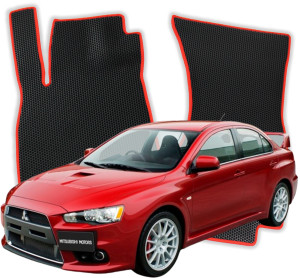 OMEVO EVA Dywaniki do Mitsubishi Lancer Evolution 10 gen Sedan (2007-2016)