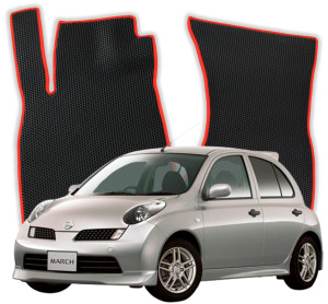 OMEVO EVA Dywaniki do Nissan Micra K12 3 gen Hatchback 5 drzwi (2003-2010)