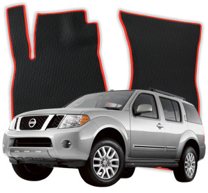 OMEVO EVA Dywaniki do Nissan Pathfinder 7-osobowy R51 3 gen SUV (2005-2014)