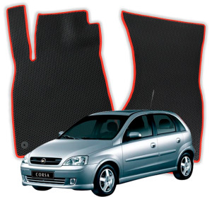 OMEVO EVA Dywaniki do Opel Corsa C X01 3 gen Hatchback 3 drzwi (2000-2006)