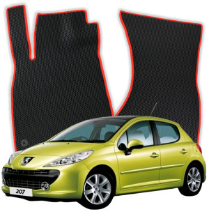 OMEVO EVA Dywaniki do Peugeot 207 1 gen Hatchback 5 drzwi (2006-2014)