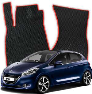 OMEVO EVA Dywaniki do Peugeot 208 1 gen Hatchback 5 drzwi (2012-2019)