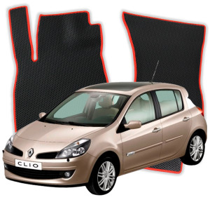 OMEVO EVA Dywaniki do Renault Clio przedliftingowy (do 2009) 3 gen Hatchback 5 drzwi (2005-2012)