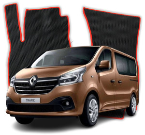 OMEVO EVA Dywaniki do Renault Trafic 9-osobowy 3 gen Minivan 4 drzwi (2014-2026)