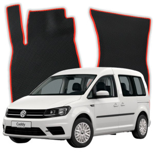 OMEVO EVA Dywaniki do Volkswagen Caddy 7-osobowy 3 gen KombiVan 5 drzwi (2003-2020)