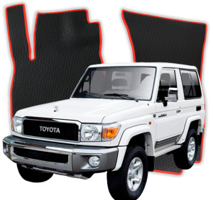 OMEVO EVA Dywaniki do Toyota Land Cruiser Hard Top 4-osobowy J70  SUV 3 drzwi (2021-2023)