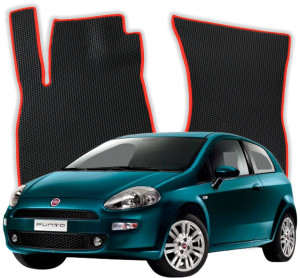OMEVO EVA Dywaniki do Fiat Grande Punto Wersja angielska 1 gen Hatchback 3 drzwi (2005-2012)