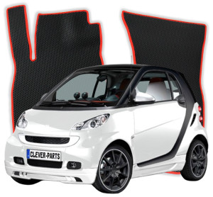 OMEVO EVA Dywaniki do Smart Fortwo 2 gen Hatchback 3 drzwi (2007-2014)