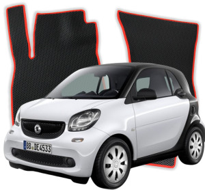 OMEVO EVA Dywaniki do Smart Fortwo 3 gen Hatchback 3 drzwi (2014-2020)
