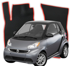 OMEVO EVA Dywaniki do Smart Fortwo Hybryda 3 gen Hatchback 3 drzwi (2014-2020)