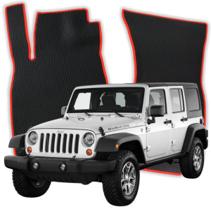 OMEVO EVA Dywaniki do Jeep Wrangler Rubicon 3 gen SUV 5 drzwi (2006-2018)