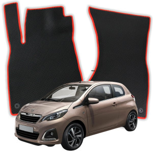 OMEVO EVA Dywaniki do Peugeot 108 1 gen Hatchback 3 drzwi (2014-2022)