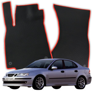 OMEVO EVA Dywaniki do Saab 9-3 Wersja angielska 2 gen Sedan (2002-2011)