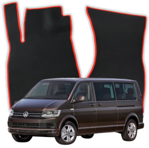 OMEVO EVA Dywaniki do Volkswagen Transporter Caravelle 8-osobowy T6 6 gen Van 4 drzwi (2015-2021)