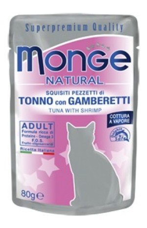 Monge & C. Monge Natural Tonno/gamber 80g