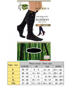 Solidea Socks Fy Bamboo Square Bl Xxl